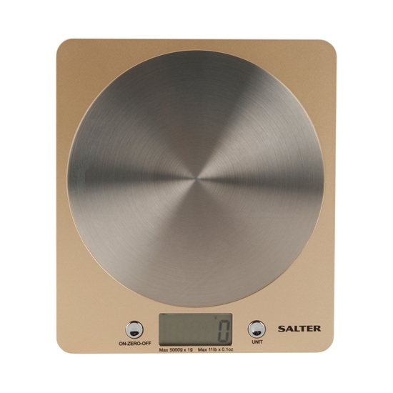 Picture of Salter 1036 OLFEU16 Olympic Disc Electronic Digital Kitchen Scales Gold