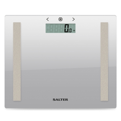 Изображение Salter 9113 SV3RAREU16 Compact Glass Analyser Bathroom Scales - Silver