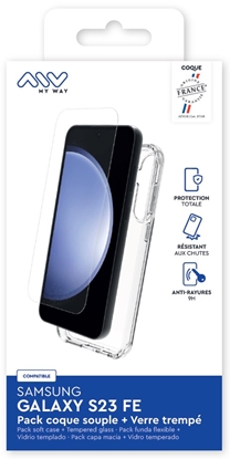 Изображение Samsung Galaxy S23 FE Pack Soft Cover+2D Screen Glass By My Way Transparent