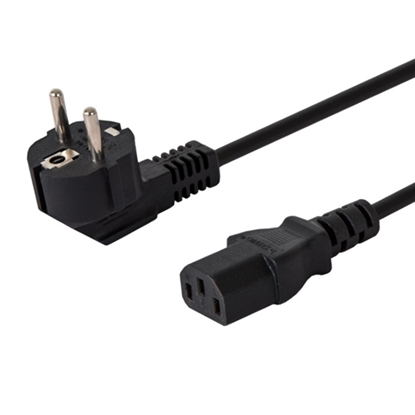 Attēls no SAVIO CL-181 Power cable CEE 7/7 (E/F) – IEC C13 5m