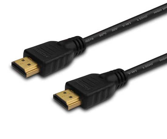 Изображение Savio CL-37 HDMI cable 1 m HDMI Type A (Standard) Black