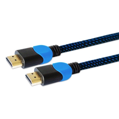 Attēls no Savio GCL-02 HDMI cable 1.8 m HDMI Type A (Standard) Black,Blue