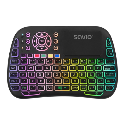 Изображение Savio SAVMKW-04 mobile device keyboard QWERTY US English USB Type-C Black