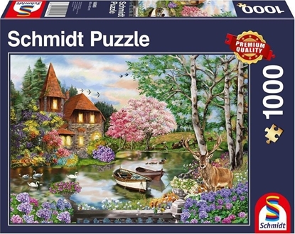 Изображение Schmidt Spiele Puzzle 1000 Lake House