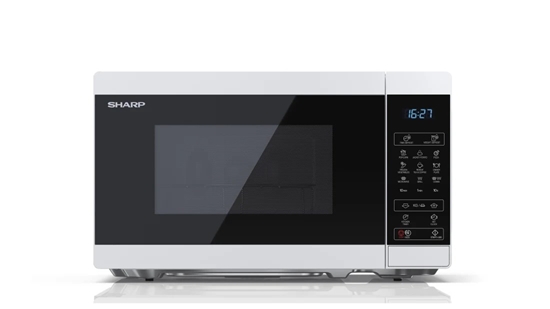 Picture of Sharp YC-MG02E-W microwave Countertop 20 L 800 W Blue, White