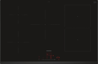 Picture of Siemens iQ500 ED851HWB1E hob Black Built-in 80 cm Zoneless induction hob 4 zone(s)