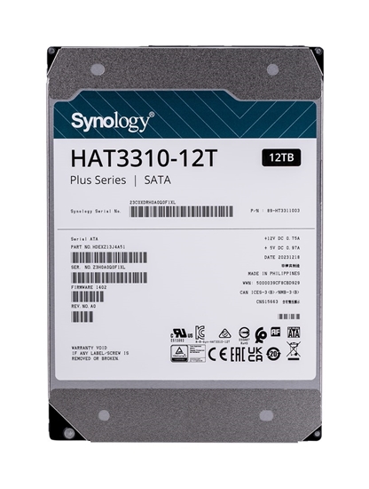 Picture of Synology HAT3310-12T internal hard drive 3.5" 12 TB Serial ATA