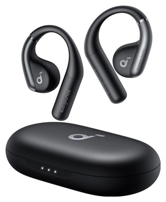 Attēls no SOUNDCORE OPEN DESIGN WIRELESS HEADPHONES AEROFIT BLACK