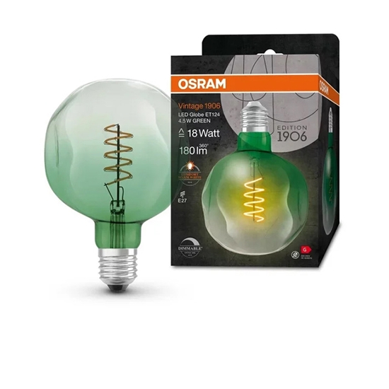 Изображение Spuldze 1906 GLOBE ET 4.5W/816 E27 200lm Green DIM /4