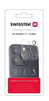 Picture of Swissten Tempered Glass For Camera Lens For Apple iPhone 11 / 12 Mini