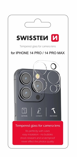 Picture of Swissten Tempered Glass For Camera Lens For Apple iPhone 14 Pro / 14 Pro Max