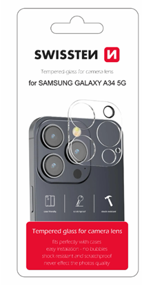 Picture of Swissten Tempered Glass For Camera Lens For Samsung Galaxy A15 / A15 5G