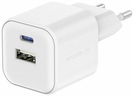 Picture of Swissten Travel Charger 12W USB-C / USB-A