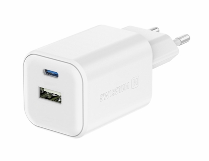 Picture of Swissten Travel Charger GaN USB-C / PD USB-A / 18W QC / 45W