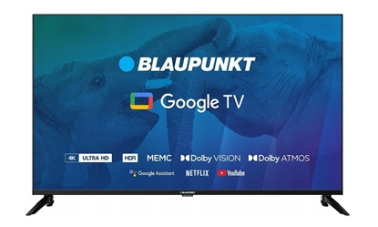 Attēls no Televizorius 65" Blaupunkt 65UGC6000 4K Ultra HD, GoogleTV, "Dolby Atmos, WiFi 2,4-5GHz BT