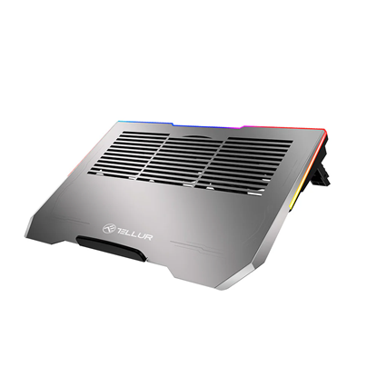 Picture of Tellur Cooler laptop Shade 17, 3 fans, RGB LED, USB, USB-C, Aluminum grey