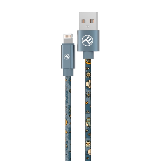 Picture of Tellur Graffiti USB to Lightning cable 3A 1m blue