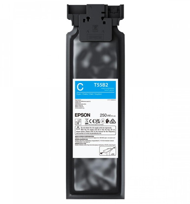 Attēls no Epson UltraChrome DG2 T55B200 (250ml) | Ink Cartrige | Cyan