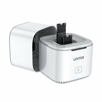 Picture of UNITEK SyncStation Marshmallow M.2 USB 3.2 Gen 2 (3.1 Gen 2) Type-C White