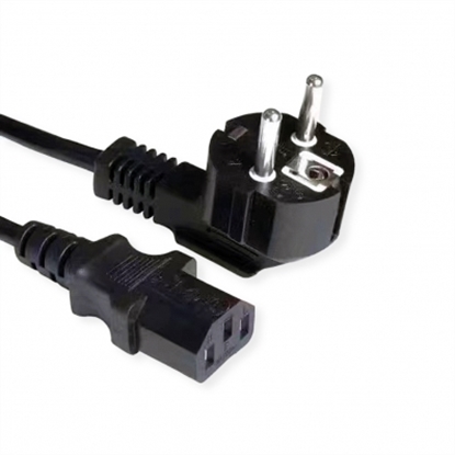 Picture of VALUE Power Cable, straight IEC Conncector, black, 3 m