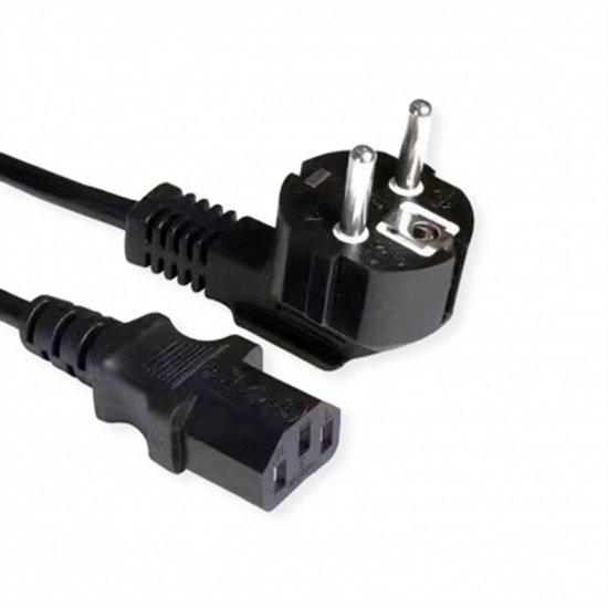 Изображение VALUE Power Cable, straight IEC Conncector, black, 3 m