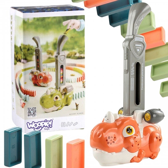 Изображение Woopie dinosaurų domino, oranžinis