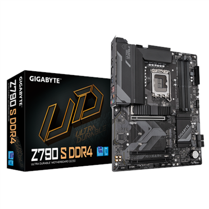 Изображение Gigabyte Z790 S DDR4 | Processor family Intel | Processor socket  LGA1700 | DDR4 | Supported hard disk drive interfaces SATA, M.2 | Number of SATA connectors 4