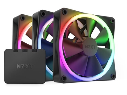 Attēls no Zestaw 3 Wentylatory NZXT F120 RGB Kontroler