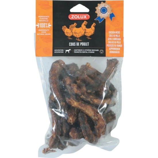 Picture of ZOLUX Chicken neck - chew for dog - 500g