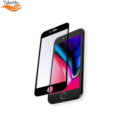 Изображение  TakeMe HARD Ceramic Pilnas virsmas Aizsargstikls priekš Apple iPhone SE (2020 / 2022) / 7 / 8 Black