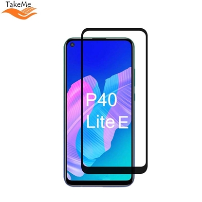 Изображение  TakeMe HARD Ceramic Pilnas virsmas Aizsargstikls priekš Huawei P40 Lite / P40 Lite E Melns