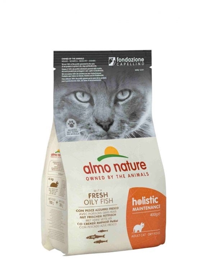 Изображение ALMO NATURE Holistic Adult su riebia žuvimi - sausas kačių maistas - 400 g