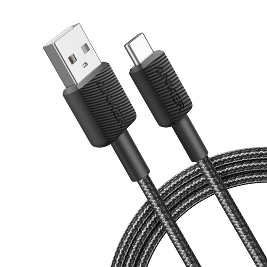 Picture of Anker 322 USB cable 0.9 m USB A USB C Black