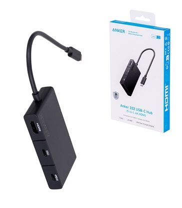 Attēls no Anker 332 Wired USB 3.2 Gen 1 (3.1 Gen 1) Type-C Black