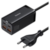 Изображение Baseus GaN3 Pro 2xUSB-C + 2xUSB wall charger  100W (black)