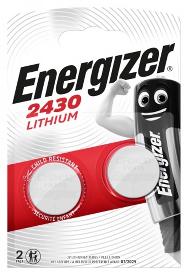 Picture of BAT2430.E2; CR2430 baterijas 3V Energizer litija 2430 iepakojumā 2 gb.