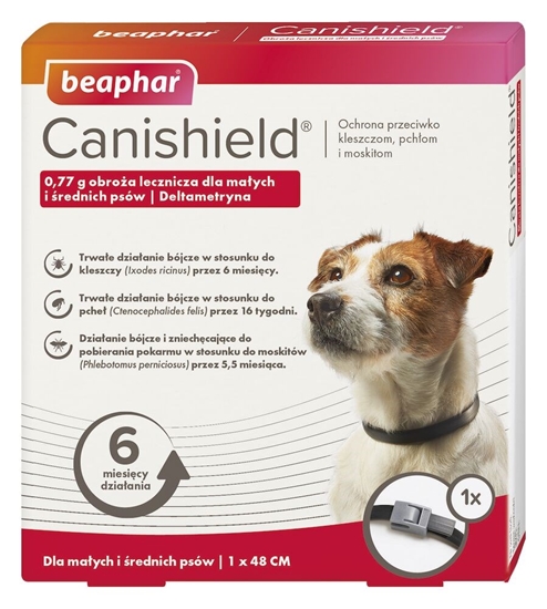 Изображение BEAPHAR Canishield S/M - deltamethrin therapeutic collar for dogs - 48 cm