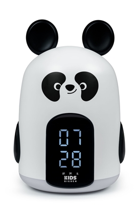 Picture of BIGBEN KIDS ALARM CLOCK WITH NIGHT LIGHT WITH THREE BLACK AND WHITE PANDA SOUNDS RKIDSPANDA