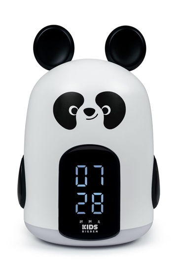 Изображение BIGBEN KIDS ALARM CLOCK WITH NIGHT LIGHT WITH THREE BLACK AND WHITE PANDA SOUNDS RKIDSPANDA