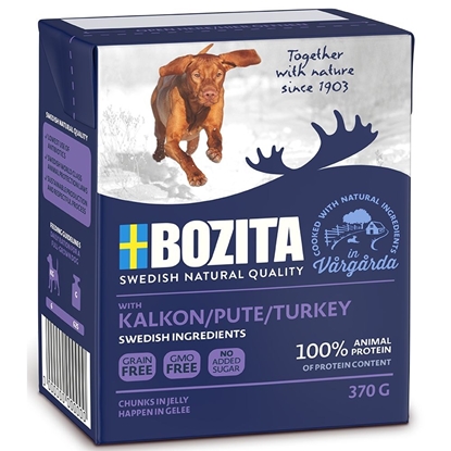 Изображение BOZITA Wet dog food Chunks in jelly Turkey 370 g