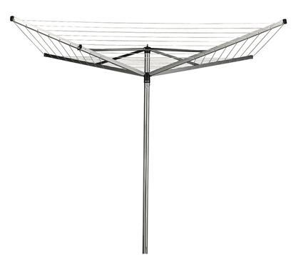 Изображение BRABANTIA rotējošs veļas žāvētājs Topspinner, 40m, 4 atzar., Metallic Grey