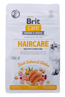 Изображение BRIT Care Grain Free Haircare Healthy & Shiny Coat - sausas kačių maistas - 400 g