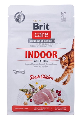 Изображение BRIT Care Grain-Free Adult Indoor Anti-Stress - sausas kačių maistas - 400 g