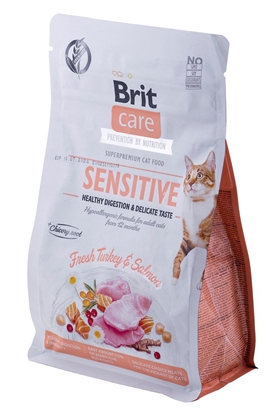 Attēls no BRIT Care Grain-Free Sensitive Turkey&Salmon - sausas kačių maistas - 400 g