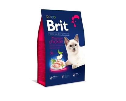 Изображение BRIT PREMIUM BY NATURE STERILIZED Sausas kačių maistas Viščiukas 1,5 kg