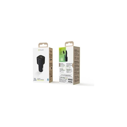 Attēls no Car Charger (Eco) Type-C PD 18W By Muvit Black