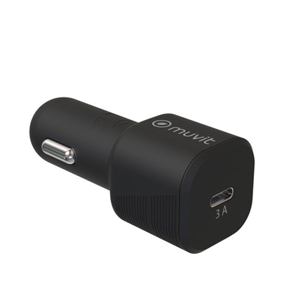 Attēls no Car Charger PD 20W 3.0A Type-C By Muvit Black