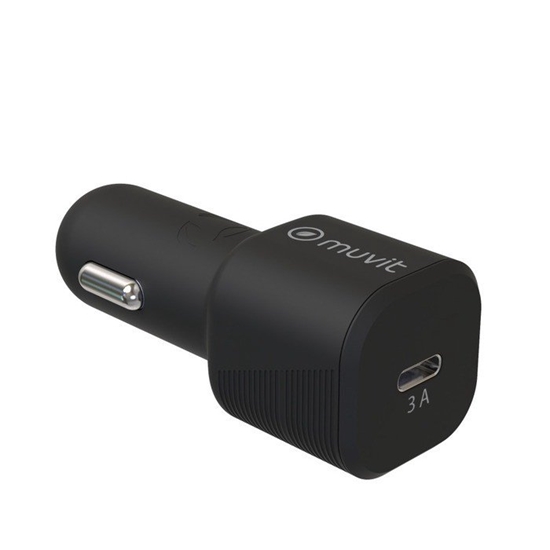 Picture of Car Charger PD 20W 3.0A Type-C By Muvit Black