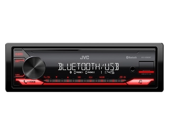 Picture of CAR RADIO JVC KDX-282BT RED