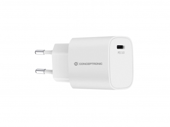 Picture of CONCEPTRONIC Ladegerät 1Port  20W,1xUSB-C        Desk PD  ws